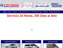 Tablet Screenshot of andespacifico.cl